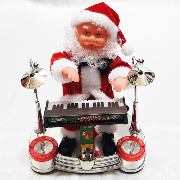 멜로디 피아노 산타인형 크리스마스 선물 장식 장난감