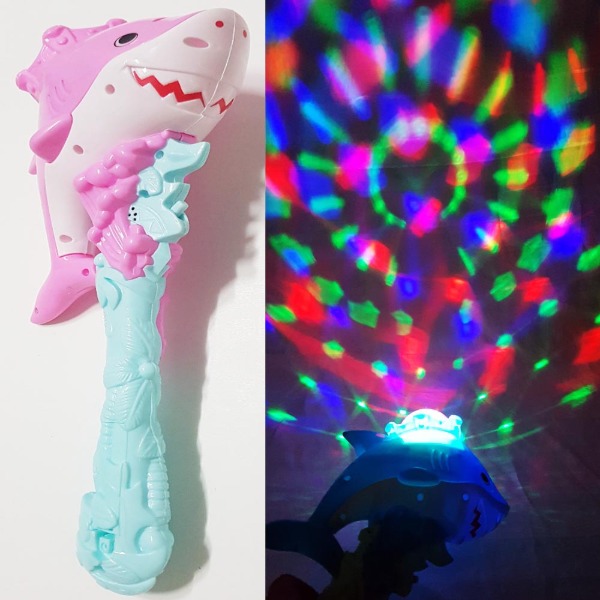 핑크 상어 LED 불빛요술봉 야광봉 노래방불빛 매직봉