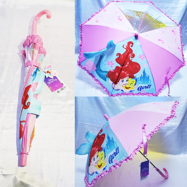 45mall 인어공주 자동우산,입체우산,어린이우산,캐릭터우산,여아우산,공주우산