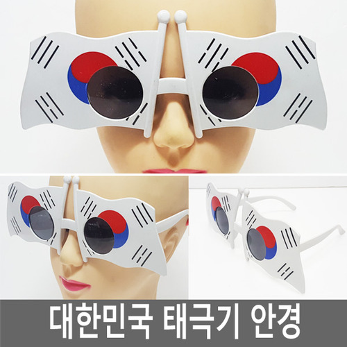 대한민국 태극기 안경 파티용품 월드컵응원 붉은악마